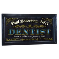 Dentist Personalized Bar Occupational Business Mirror Sign Pub Office 12" X 26"   263870306950